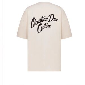 Dior Cream Short Sleeve Men's Tee